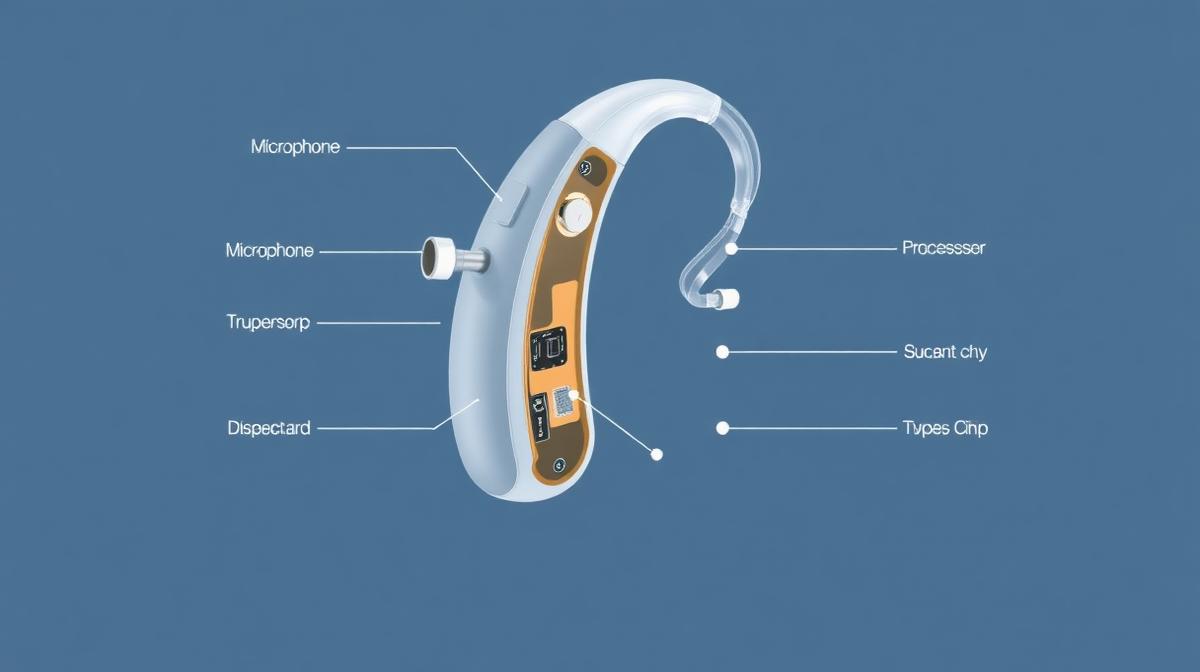 Componente interne ale unui aparat auditiv digital